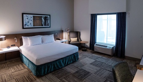 Habitación Deluxe, 1 cama de matrimonio grande (Roll-In Shower, Mobility & Hearing)