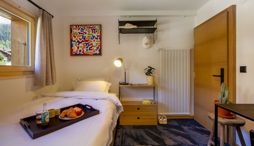 Habitación individual Confort, 1 cama individual, no fumadores, vistas a la montaña