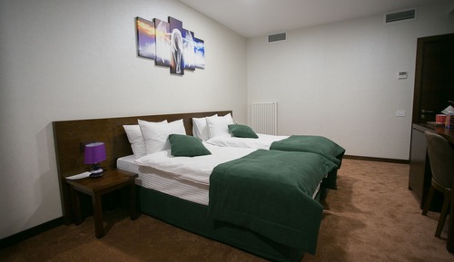 Habitación estándar con 2 camas individuales, varias camas