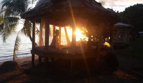 Bungalow básico, vistas al mar (Beach Fale)