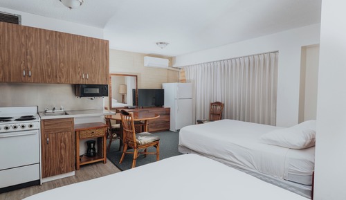 Estudio Deluxe, 2 camas de matrimonio, cocina
