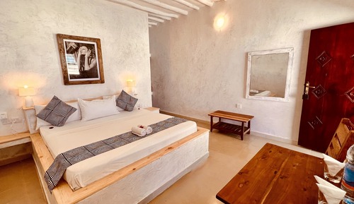 Habitación Deluxe doble, 1 cama de matrimonio grande, vistas al mar