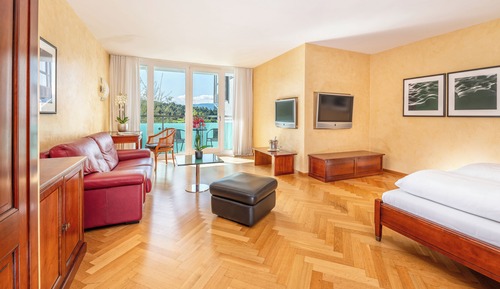 Suite junior, 1 cama de matrimonio, balcón, vistas a la montaña