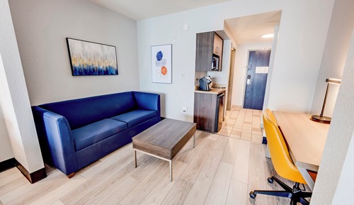 Habitación estándar, 1 cama de matrimonio grande con sofá cama
