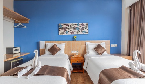 Habitación Deluxe con 2 camas individuales, vistas al mar