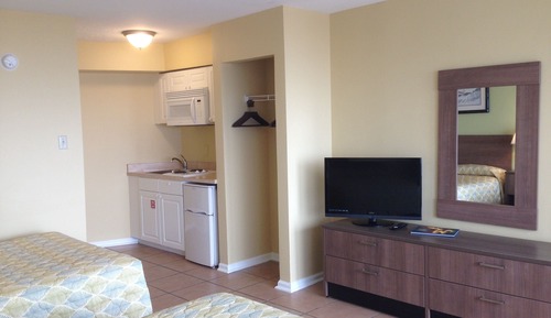 Habitación Premium, 2 camas dobles, cocina, vistas a la playa (JANAIS)