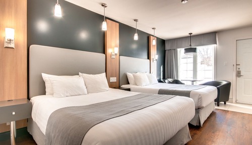 Habitación Deluxe, 2 camas de matrimonio, planta baja