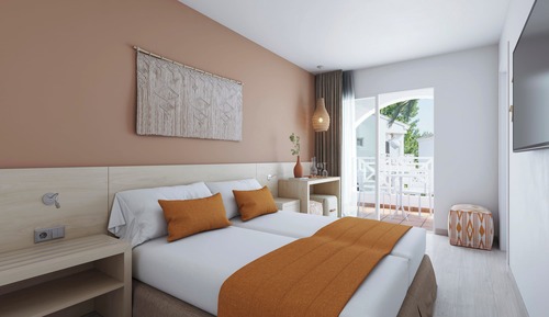 Habitación económica doble, balcón