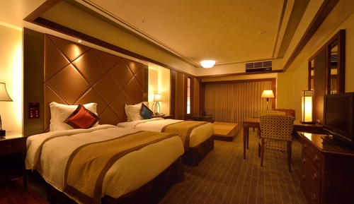 Habitación superior con 2 camas individuales, no fumadores (Premier Twin for 4 people)