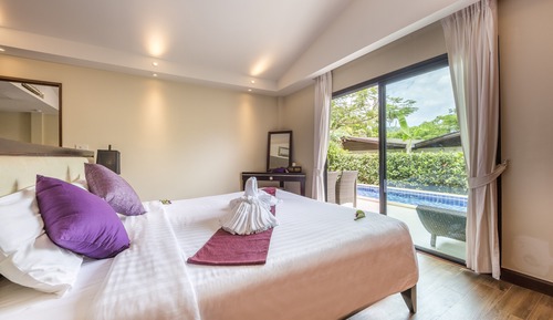 Villa, 2 habitaciones, piscina privada, vistas al jardín