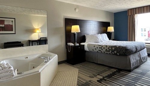 Habitación, 1 cama de matrimonio grande, no fumadores, bañera de hidromasaje