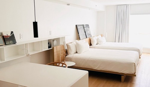 Estudio Deluxe, 2 camas de matrimonio