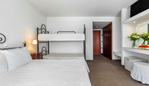 Habitación familiar, vistas al mar