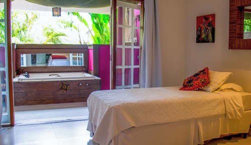 Habitación triple superior, bañera