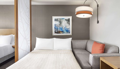 Habitación, 1 cama de matrimonio grande con sofá cama