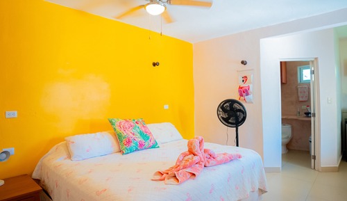 Bungalow estándar, 1 cama de matrimonio grande con sofá cama, vistas al jardín, junto a la piscina