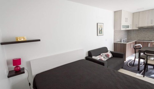 Estudio, 1 cama de matrimonio