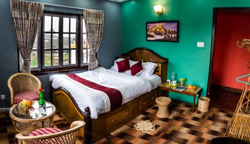 Habitación estándar doble, 1 cama doble, vistas a la montaña