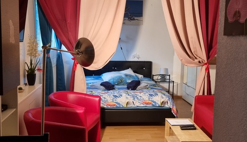 Estudio clásico, varias camas, no fumadores, vistas al jardín
