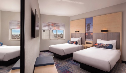 aloft, Habitación, 2 camas individuales, vistas a la ciudad