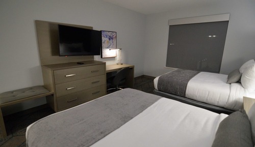 Habitación estándar, 2 camas de matrimonio, no fumadores, frigorífico y microondas