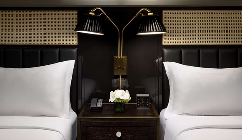 Habitación Deluxe, 2 camas de matrimonio, vistas a la ciudad