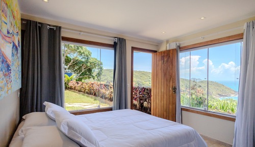 Habitación triple panorámica, no fumadores, vistas al mar