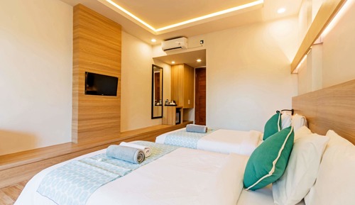 Habitación Deluxe con 2 camas individuales, vistas al jardín
