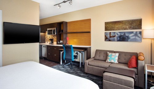 Estudio, 1 cama de matrimonio grande con sofá cama