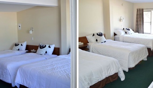 Habitación doble, varias camas