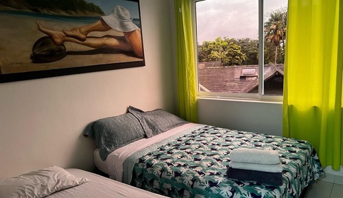 Apartamento estándar, varias camas, vistas al jardín