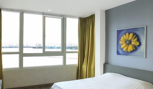 Estudio romántico, 1 cama de matrimonio, vistas al patio, junto al lago