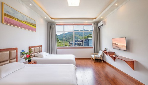 Habitación Elite con 2 camas individuales, vistas a la colina