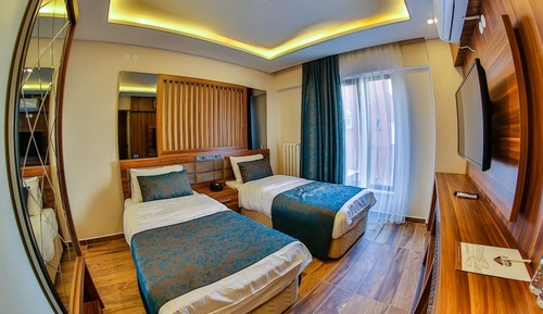 Habitación estándar con 2 camas individuales, vistas a la ciudad