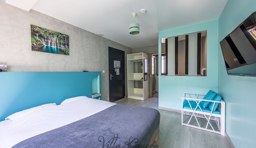 Habitación estándar doble, baño privado, vistas al jardín