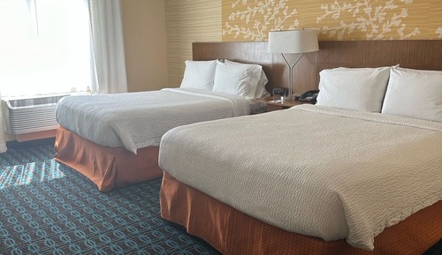 Habitación, 2 camas de matrimonio (Mobility/Hearing Accessible, Tub)