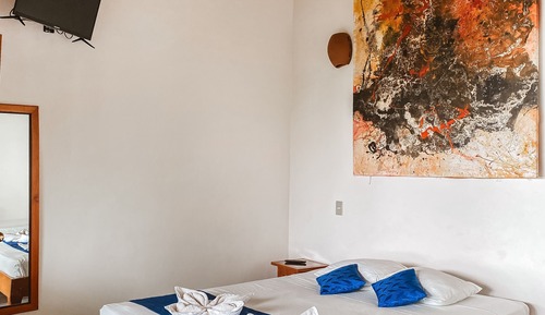 Habitación doble, 1 cama de matrimonio, no fumadores, vistas al jardín