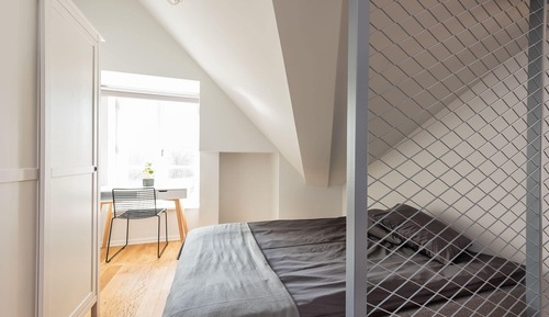 Estudio Deluxe, 1 cama doble con sofá cama, balcón, vistas a la ciudad