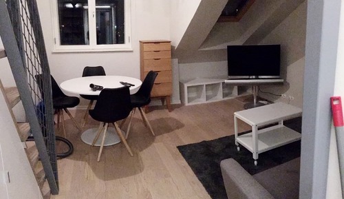 Estudio estándar, cocina básica, vistas parciales al mar