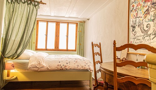 Habitación romántica doble, baño privado (Tilleul Baldaquin)