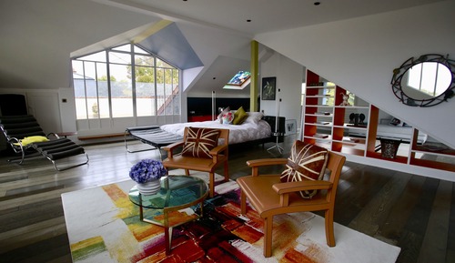 Executive Penthouse, 1 King Bed, Terrace, Garden View