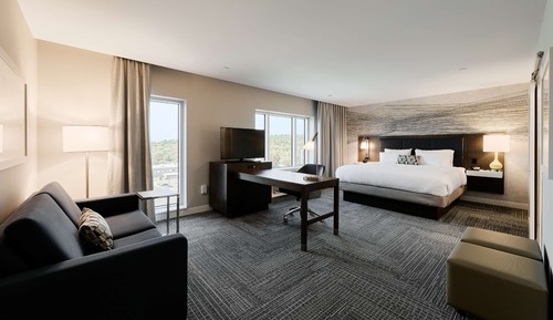 Estudio, 1 cama de matrimonio grande, no fumadores, frigorífico y microondas (Wet Bar)