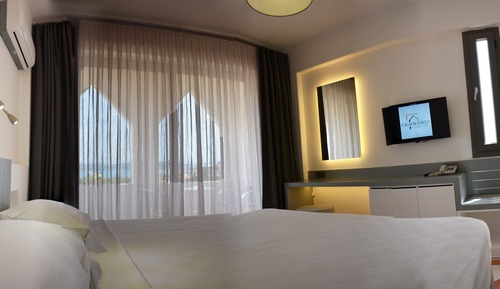 Habitación individual, balcón, vistas al mar