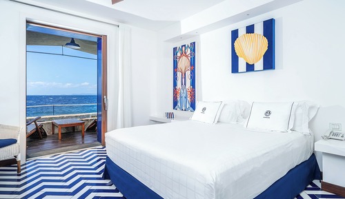 Habitación doble, piscina privada, vistas al mar (Paradise)