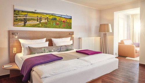 Habitación exclusiva doble, 1 cama doble con sofá cama, no fumadores, vistas al mar