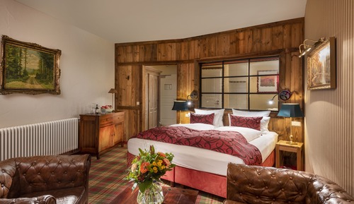 Habitación Deluxe doble, 1 cama de matrimonio grande, vistas al lago, en la zona del jardín