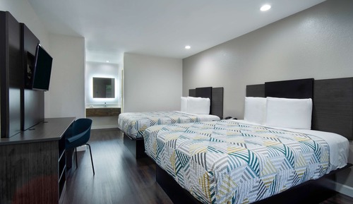 Habitación estándar, 2 camas de matrimonio, accesible para personas con discapacidad, no fumadores