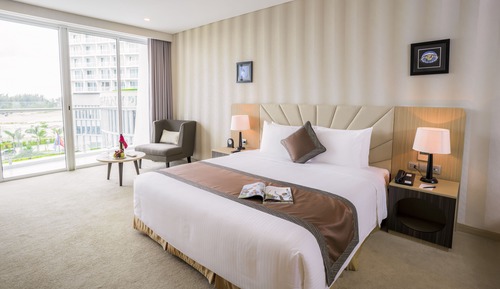 Habitación Deluxe doble, 1 cama de matrimonio grande, no fumadores, vistas al mar