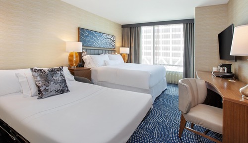 Habitación, 1 cama de matrimonio grande con sofá cama, en esquina