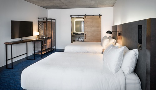 Habitación de diseño, 2 camas de matrimonio, accesible para personas con discapacidad (Journeyman)